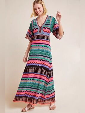 Anthropologie Aldo Martins Contrera Knit Maxi Dress Size XS